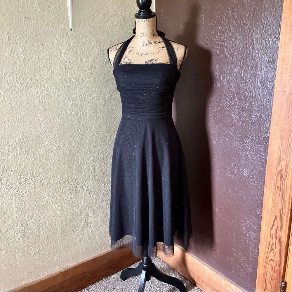 Vintage XoXo Halter Top Skater Dress
